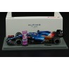 Alpine Renault A521 14 F1 3ème Grand Prix du Qatar 2021 Fernando Alonso avec board et pitboard Spark S7851