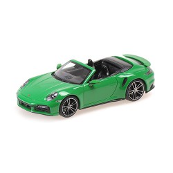 Porsche 911 (992) Turbo S Cabriolet 2019 Green Minichamps 410069482