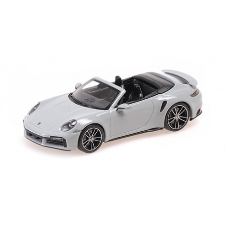 Porsche 911 (992) Turbo S Cabriolet 2019 Grey Minichamps 410069481