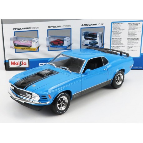 Ford Mustang Mach 1 1970 Blue Black Maisto MAI31453BLUE
