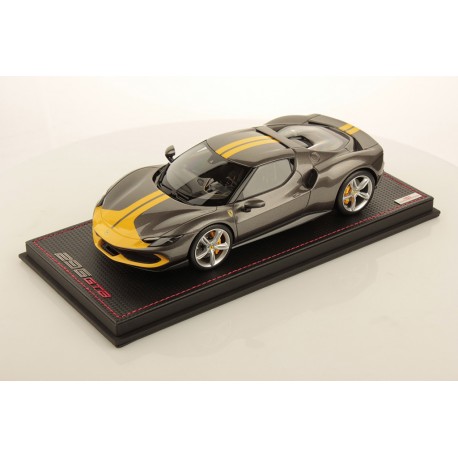 Ferrari 296 GTB Hybrid 830hp Assetto Fiorano 2021 Grey Yellow MR Models FE035B