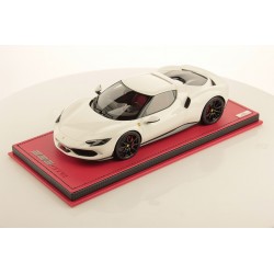Ferrari 296 GTB Hybrid 830hp 2021 Bianco Cervino MR Models FE035D