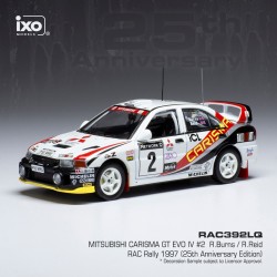 Mitsubishi Carisma GT Evo IV 2 RAC Rally 1997 Burns - Reid 25th RAC Anniversary Edition IXO RAC392LQ