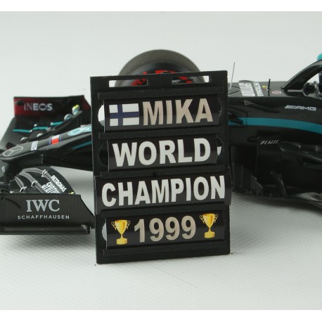 Pitboard 1/18 Formule 1 PBMH02