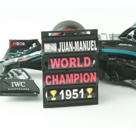 Pitboard 1/18 Formule 1 PBJMF01