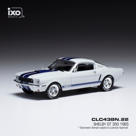 Ford Mustang Shelby GT 350 1965 White decorated IXO CLC438N.22
