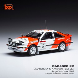 Nissan 200SX night version 6 Rallye Cote d'Ivoire 1987 A.Ambrosino - D.Le Saux IXO RAC402C