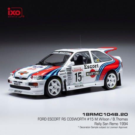 Ford Escort RS Cosworth 15 Rallye San Remo 1994 M.Wilson - B.Thomas IXO 18RMC104B.20