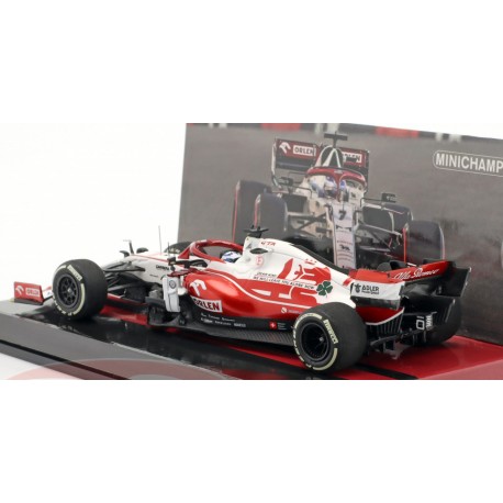 Alfa Romeo Ferrari C41 7 F1 Grand Prix d'Abu Dhabi 2021 Kimi Raikkonen Last F1 Race Minichamps 417212307