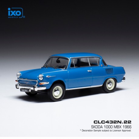 Skoda 1000 MBX 1966 Light Blue IXO CLC432N