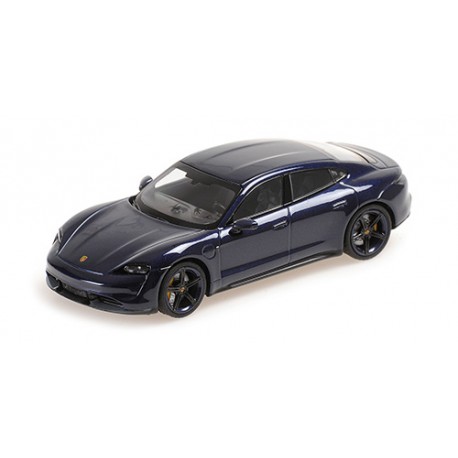 Porsche Taycan Turbo S 2020 Blue Metallic Minichamps 410068475