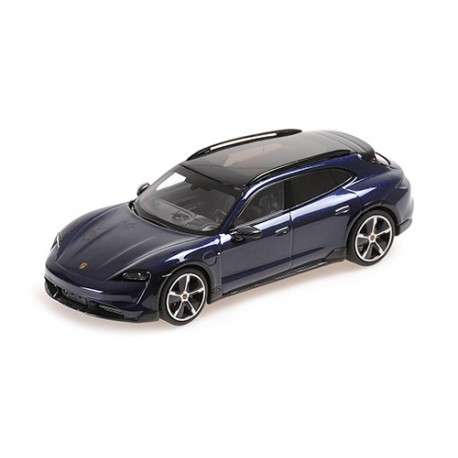 Porsche Taycan Cross Tourismo Turbo S 2021 Blue Metallic Minichamps 410069301