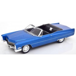 Cadillac Deville Convertible SoftTop open 1967 Blue Metallic KK Scale KKDC180318