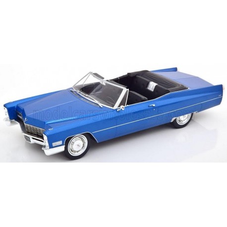 Cadillac Deville Convertible SoftTop open 1967 Blue Metallic KK Scale KKDC180318