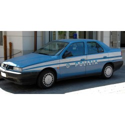 Alfa Romeo 155 Polizia 1992 Blue White Triple 9 T9-1800386