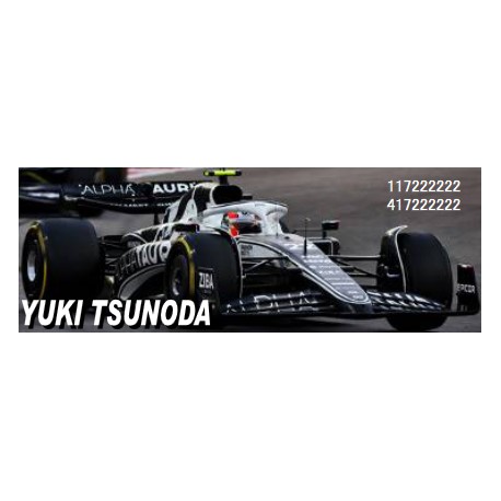 Alpha Tauri Red Bull AT03 22 F1 Abu Dhabi 2022 Yuki Tsunoda Minichamps 417222222