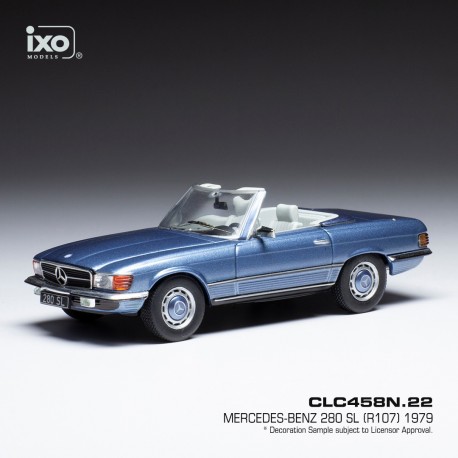 Mercedes 280 SL R107 1979 Light Blue Metallic IXO CLC458N