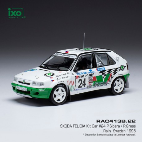 Skoda Felicia Kit Car 24 Rallye de Suede 1995 Sibera - Gross IXO RAC413B
