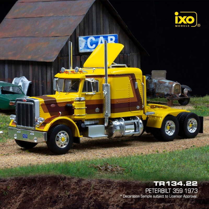 A collectible scale model Peterbilt 359 from IXO