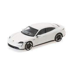 Porsche Taycan Turbo S 2020 White Metallic Minichamps 410068476
