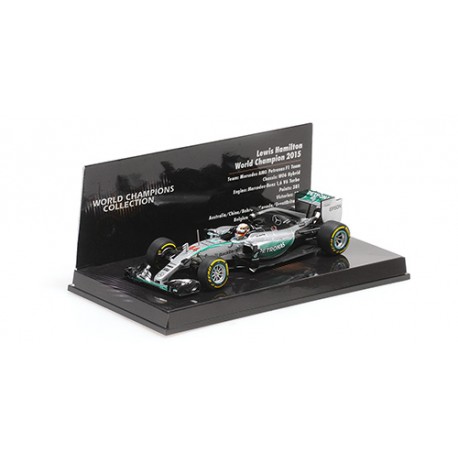 Mercedes F1 AMG W06 Hybrid 44 F1 World Champion 2015 Lewis Hamilton Minichamps 436150044