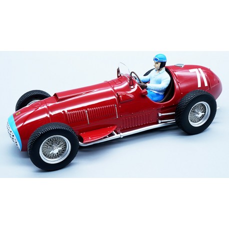 Ferrari 375 with pilot 20 Alberto Ascari F1 Winner Nurburgring 1951 Tecnomodel TMD18-063D