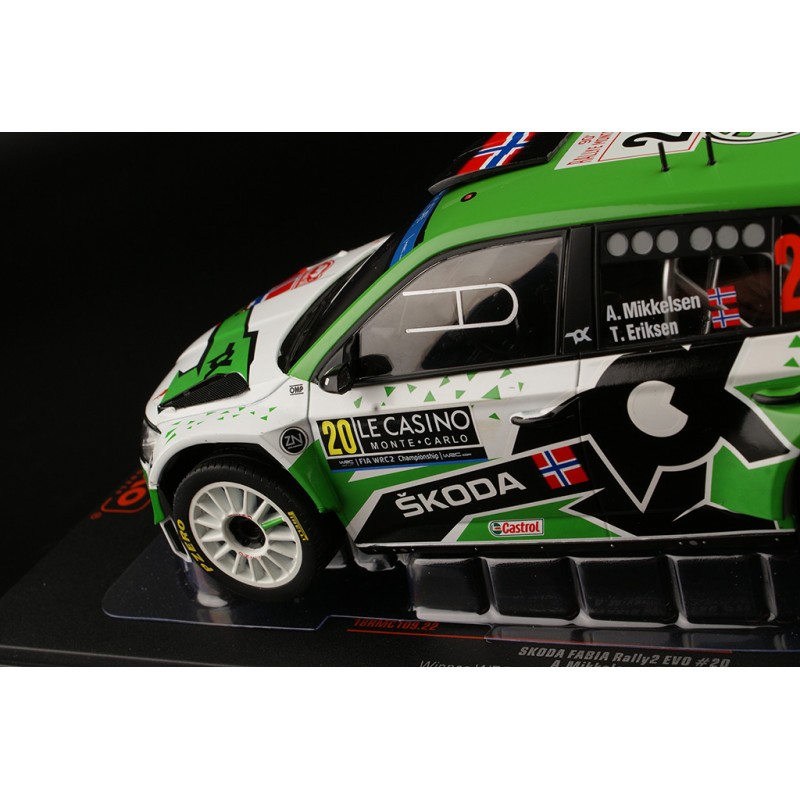 IXOMODELS, SKODA Fabia 2 EVO #22 Rallye de Monte Carlo 2021