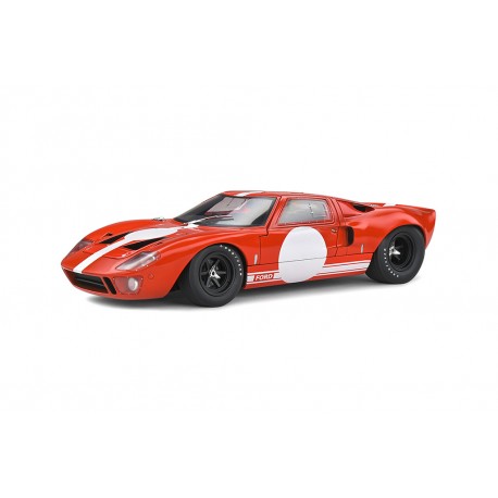 Ford GT40 MKI Racing 1968 Red White Solido S1803005