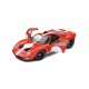 Ford GT40 MKI Racing 1968 Red White Solido S1803005