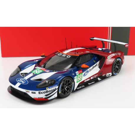 Ford GT 3.5L Turbo V6 68 3ème LMGTE PRO 24 Heures du Mans 2018 IXO FGT18107