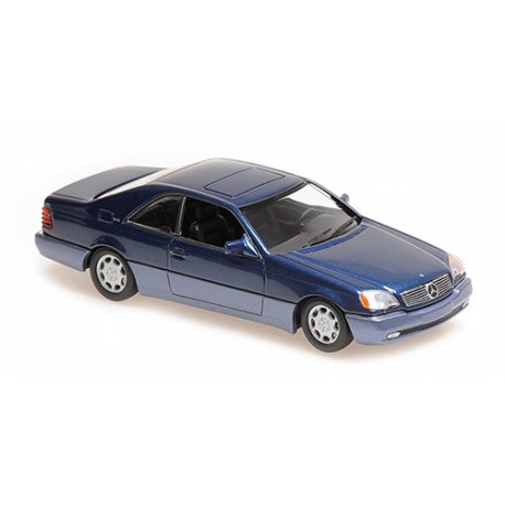 Mercedes Benz 600Sec Coupe 1992 Blue Metallic Maxichamps 940032600