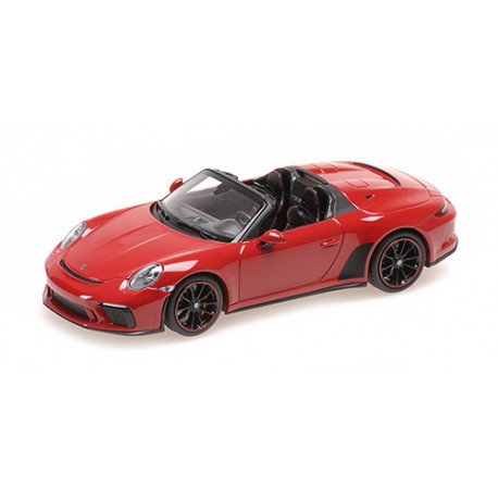 Porsche 911 (991) Speedster 2019 Dark Red Metallic Minichamps 410061131