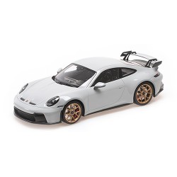 Porsche 911 (992) GT3 2021 Chalk with Gold wheels Minichamps 117069001