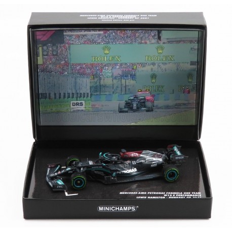 Mercedes AMG F1 W12 E Performance 44 F1 Hongrie 2021 Lewis Hamilton dirty version Minichamps 413211144