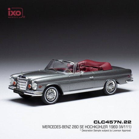 Mercedes 280 SE 3.5 W111 1969 Grey Metallic IXO CLC457N