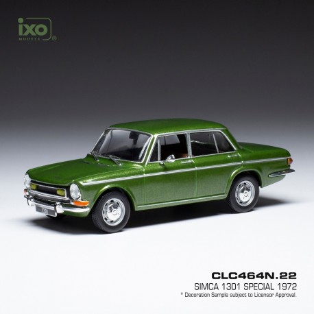 Simca 1301 Special 1972 Green Metallic IXO CLC464N