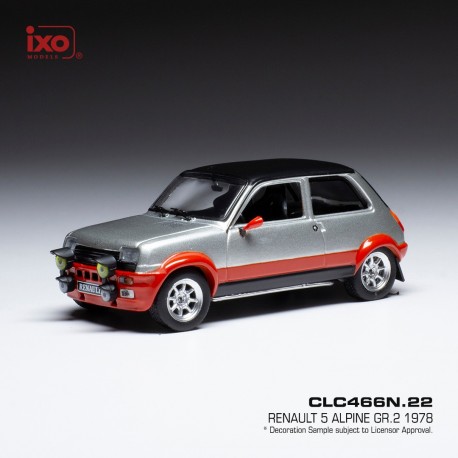 Renault 5 alpine Gr2 1978 Silver IXO CLC466N