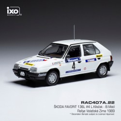Skoda Favorit 136 L 4 Valaskaa Zima Rally 1989 Krecek - Borivoj IXO RAC407A