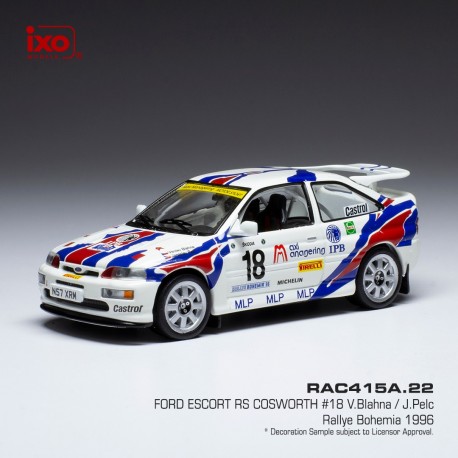 Ford Escort RS Cosworth 18 Rallye Bohemia 1996 Blahna - Pelc IXO RAC415A