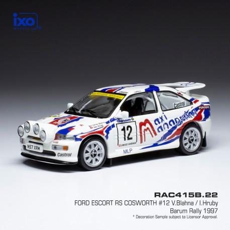Ford Escort RS Cosworth 12 Rallye Bohemia 1997 Blahna - Hruby IXO RAC415B