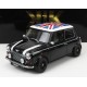 Mini&nbsp;Cooper RHD with Union Jack 1992 Black White KK Scale KKDC120052R