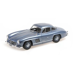 Mercedes Benz 300 SL (W198) 1955 Light Blue Metallic Minichamps 110037220