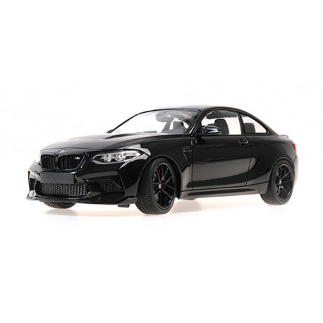 BMW M2 CS with Black Wheels 2020 Black Metallic Minichamps 155021026