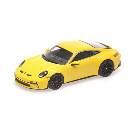 Porsche 911 (992) GT3 Touring 2021 Yellow with Black wheels Minichamps 410069601