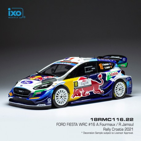 Ford Fiesta WRC 16 Rallye de Croatie 2021 Fourmaux - Jamoul IXO 18RMC116