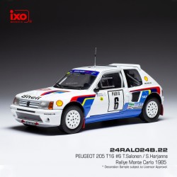 Peugeot 205 T16 6 Rallye Monte Carlo 1985 Salonen - Harjanne IXO 24RAL024B