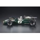 Brabham BT24 with pilot 2 Denis Hulme F1 3ème Mexique 1967 GP Replicas GP122BWD