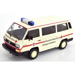 Volkswagen T3 Minibus Deutsches Rotes Kreuz Ambulance 1987 Creme Red KK Scale KKDC180968