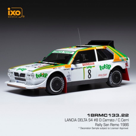 Lancia Delta S4 8 Rallye San Remo 1986 Cerrato - Cerri IXO 18RMC133