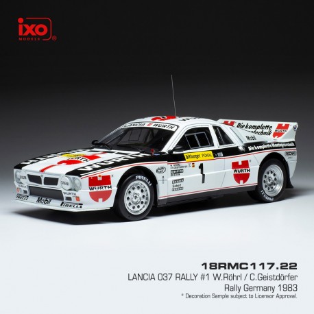 Lancia 037 Rally 1 Rallye d'Allemagne 1983 Rohrl - Geistdorfer IXO 18RMC117